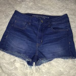 American eagle high rise jean shorts